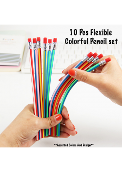 10 Pcs Flexible Colorful Pencil set, FC10 